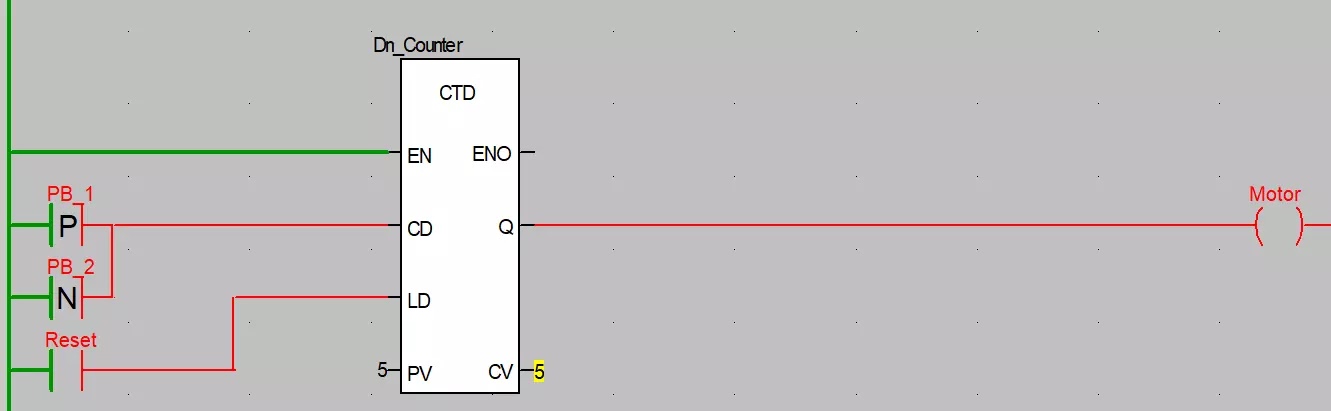 Down-Counter, CTD-In-PLC