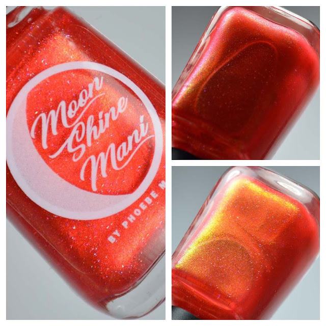 orange jelly nail polish with shimmer