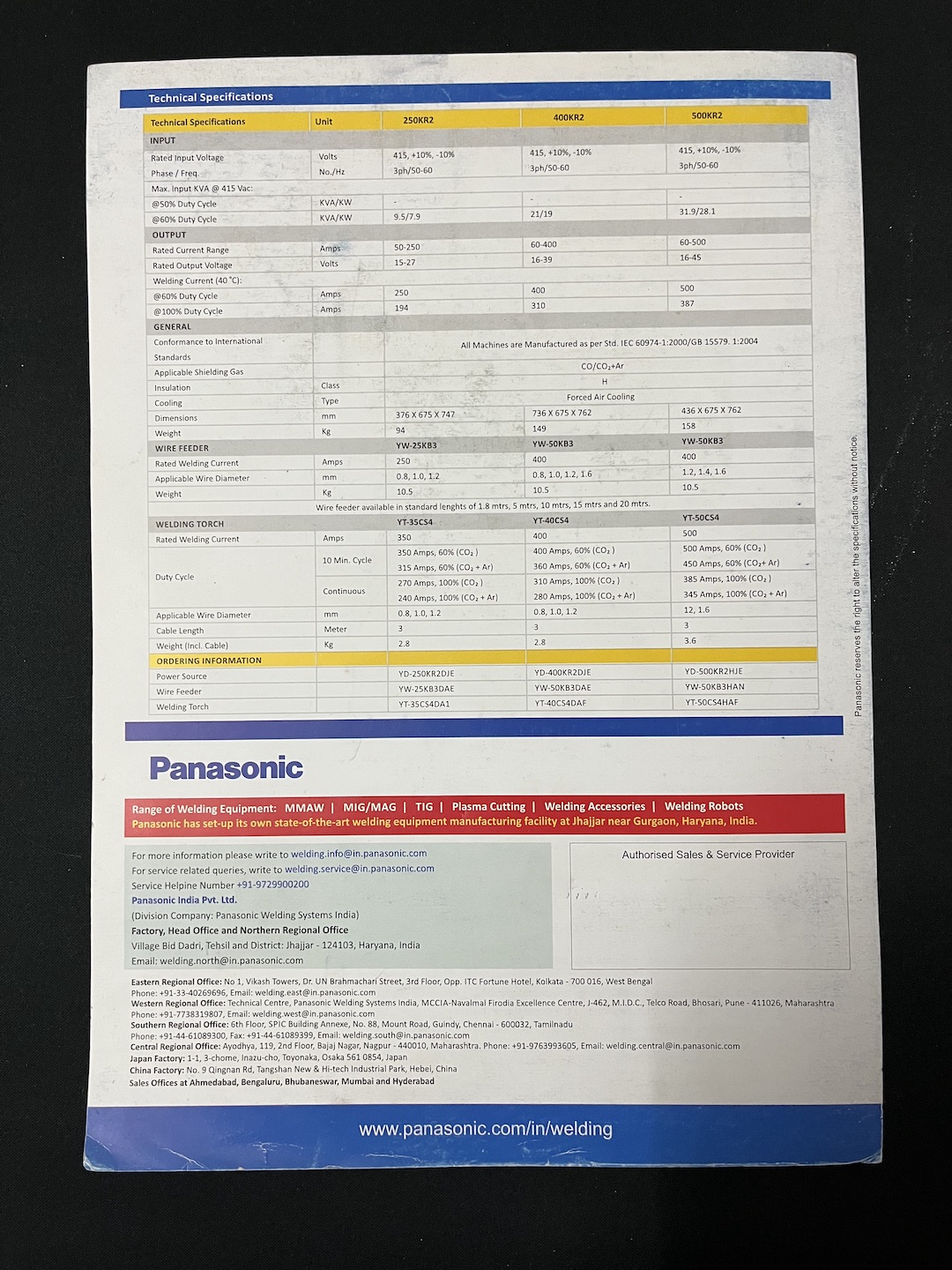 Panasonic MIG Welding Machine 5