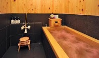 A large Japanese bathtub called "o-furo"