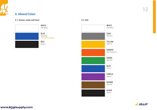 IBJJF Rules 2024 - Belts Colorss