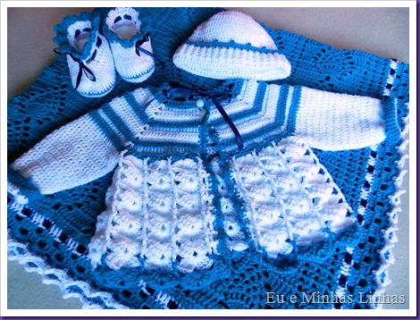 Conjunto Crochê Bebê 2a