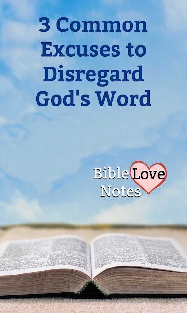 These 3 excuses may be common, but they are inaccurate and misleading. This 1-minute devotion explains using Scripture.