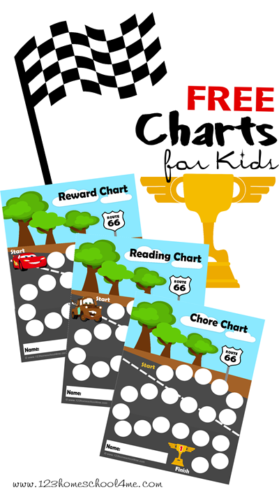 FREE Disney Cars Charts for Kids!! Help motivate kids with these new CARS 2 chore charts, reading charts, behavior chart, potty chart, etc. **HINT** Laminate to use them over and over!!