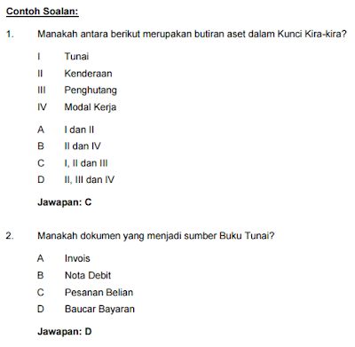 Contoh Soalan Peperiksaan Penolong Akauntan Gred W27