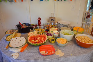 Dragons Love Tacos Birthday Party Taco Table