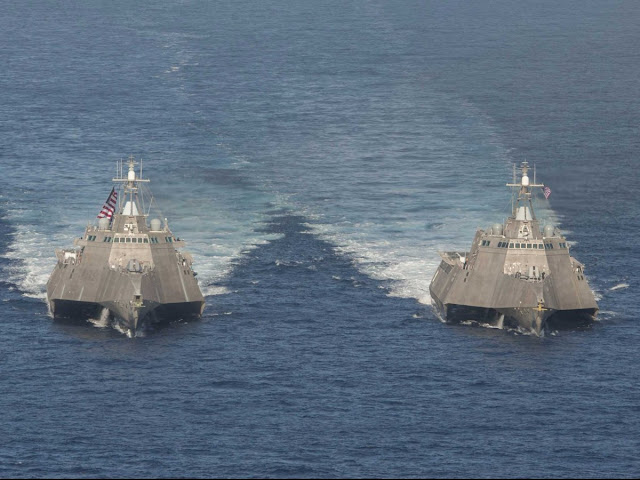 USS Independence (LCS 2) and USS Coronado (LCS 4)