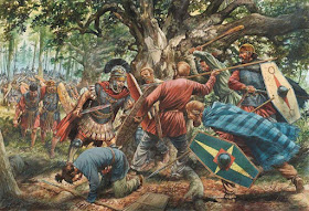 La batalla de Bosque de Teutoburgo