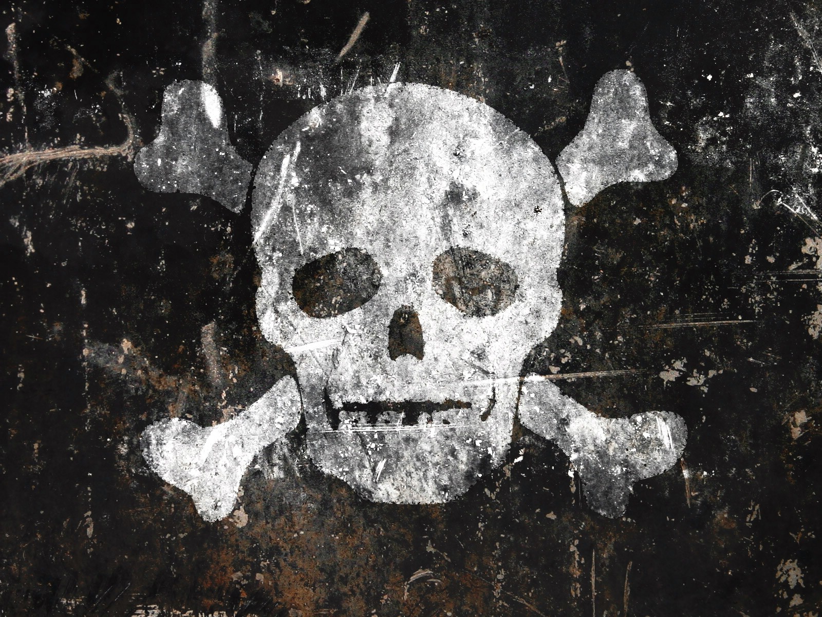 Old Pirate Skull Dark Gothic