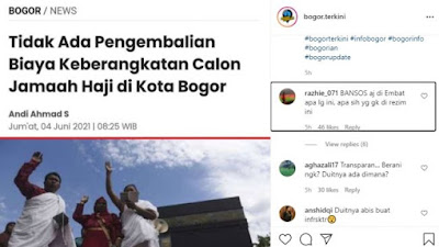 Tak Ada Pengembalian Biaya Calon Haji Bogor, Netizen Tantang Duitnya Ada Dimana?