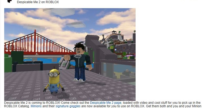 Unofficial Roblox Despicable Me 2 On Roblox - for me 2 roblox