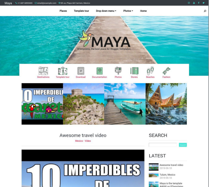 Maya Blogger Template