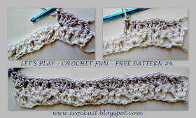 free crochet patterns, alternating shells, fans, how to crochet, 