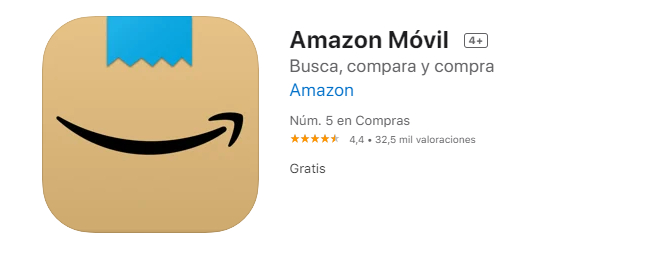 Compra rápido y facil con la Aplicación de Amazon Compras