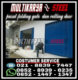 Gambar multikaryasteel pusat daftar harga murah jual beli per meter persegi2 Pintu Folding Gate pintu harmonika folding gate tanpa daun dan rolling door harga murah untuk wilayah Medan binjai tolitoli Bandar Lampung Bengkulu bangka belitung Banda Aceh Riau Pekanbaru Padang Jambi Palembang dan wilayah sumatera lainnya