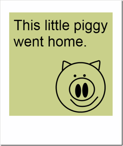 this piggy went home