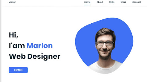 Marlon premium Portfolio Blogger template