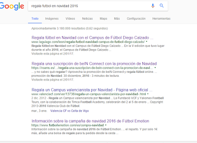 Regala futbol búsqueda google