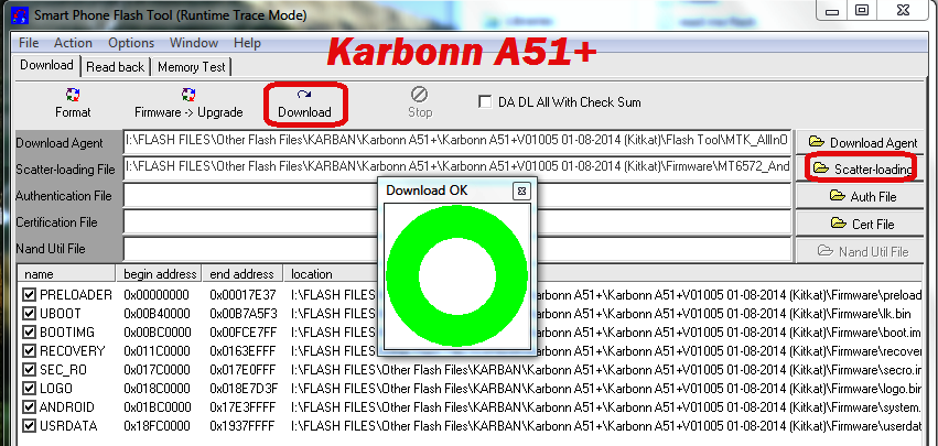 karbonn a51 flash file