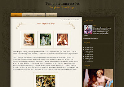 Impressões Blogger Theme