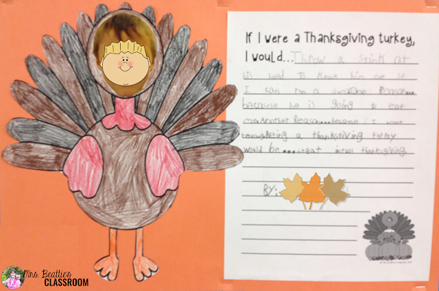 What would it BE like to be the Thanksgiving turkey? Let your students' imaginations run wild with this fun writing and art activity! This is the perfect activity for the days leading up to Thanksgiving break!