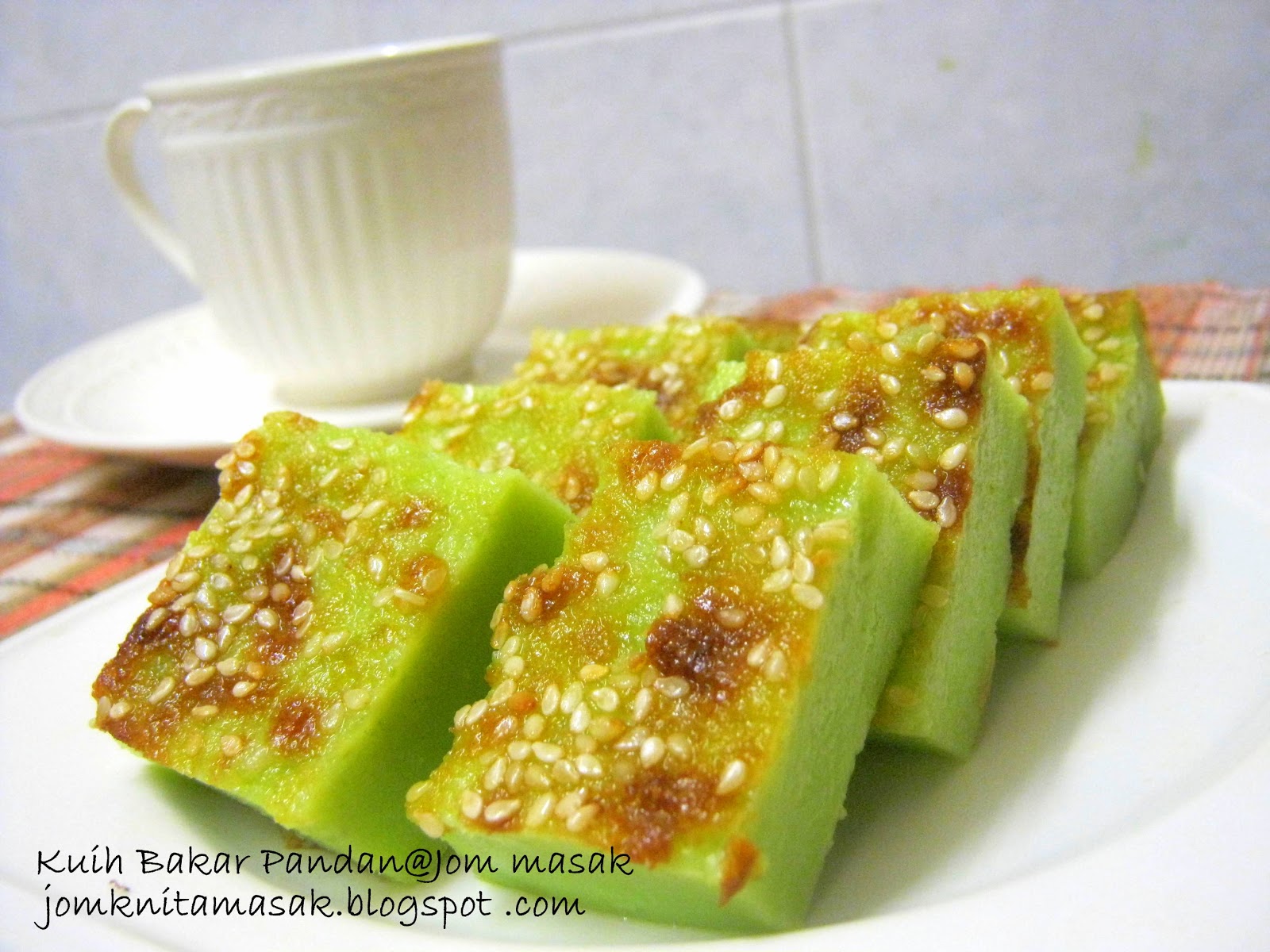 Jom Kak Nita Masak: Kuih Bakar Pandan