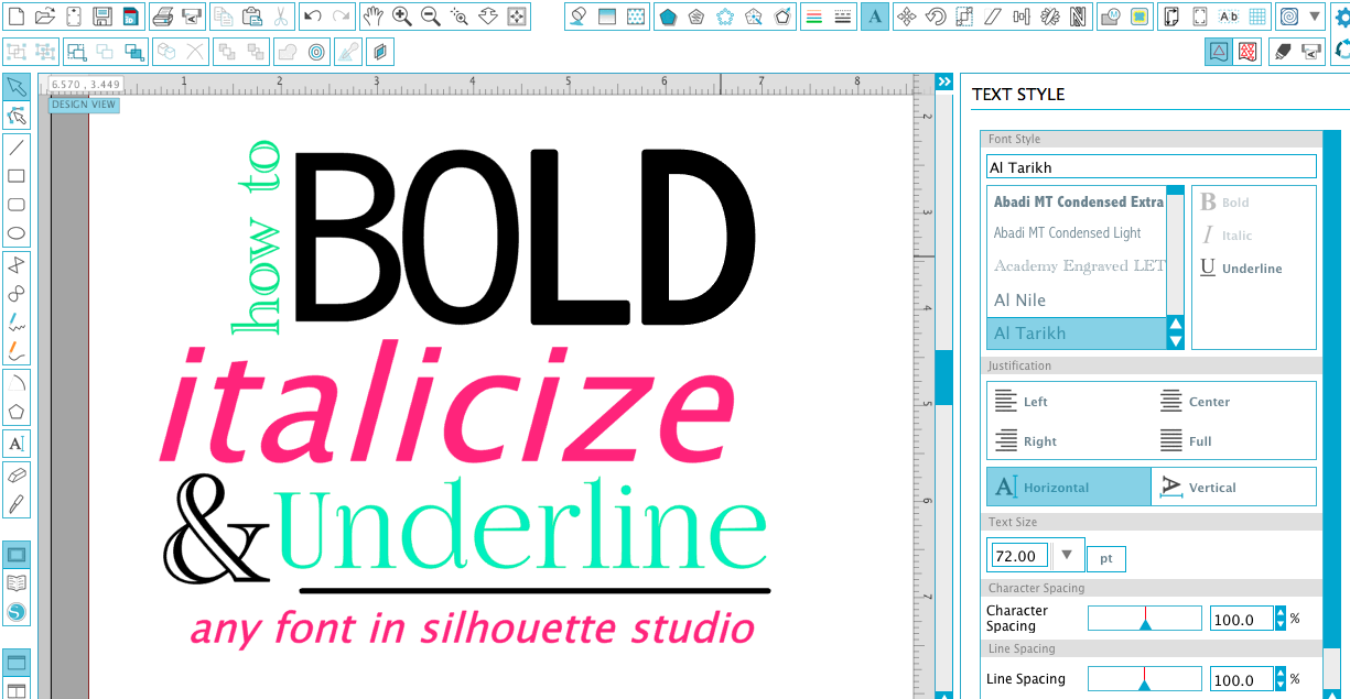 Download Silhouette Studio Hack: How to Make Text Bold, Italicized ...