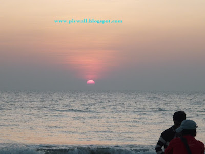 Sun in the beach of Cox's Bazar,Bangladesh