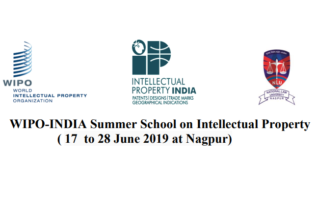 WIPO-INDIA Summer School on Intellectual Property ( 17 to 28 June 2019 at Nagpur)