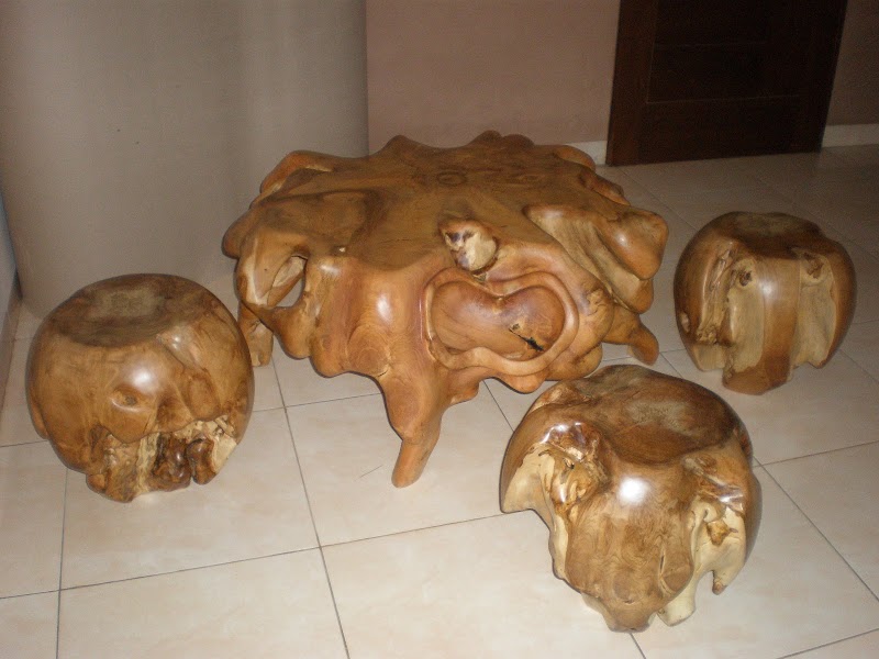 15+ Bentuk Meja Dari Akar Kayu Jati, Terpopuler!
