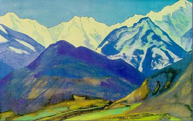Kuluta Dobi Nalla: A Landscape Painting by Nicholas Reorich Circa 1931