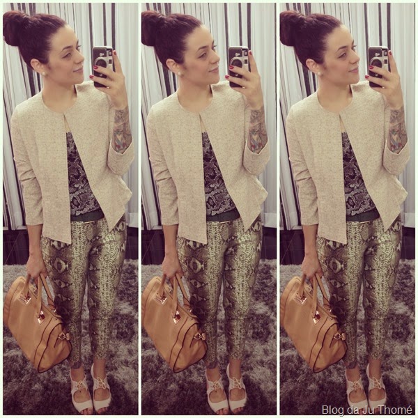 look calça snake print, blusa estampada e casaqueto (2) look calça snake print, blusa estampada e casaqueto (2)