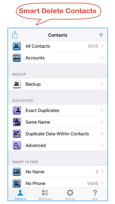حذف جهات الاتصال المكررة فى الايفون والايباد ونظام iOS (بثلاث طرق)