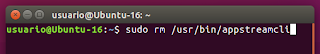 sudo rm /usr/bin/appstreamcli