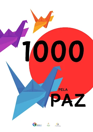 cartaz 1000 tsurus pela paz