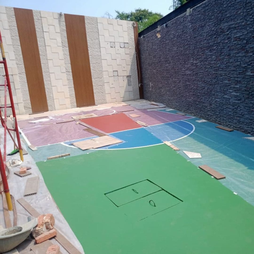 Proses Pembangunan dan Renovasi Lapangan Basket