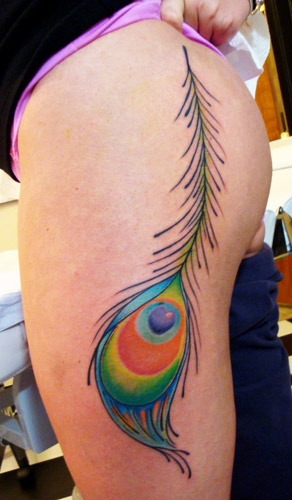 peacock feather tattOo art 