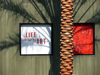 Life Imitates Art Palm Trees Arroyo Blvd Pasadena CA (c) David Ocker