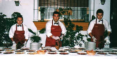cortadores de jamon de la tienda gourmet Los Alcalareños