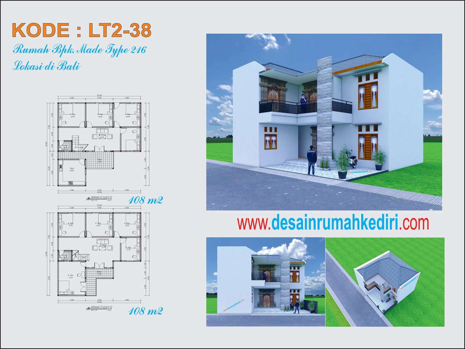 Lt2 38 Renovasi Rumah 2 Lantai Bpk Made Bali Jasa Desain