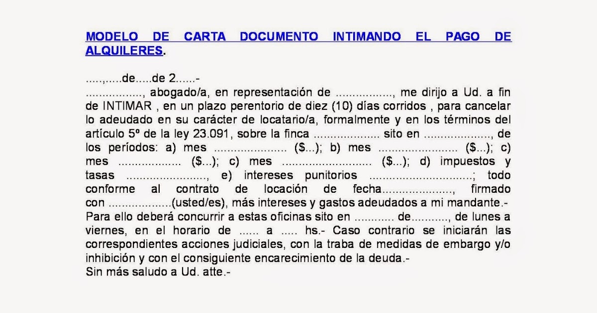 Modelos y escritos judiciales gratis de contratos de 