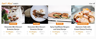 Download foodify premium blogger template