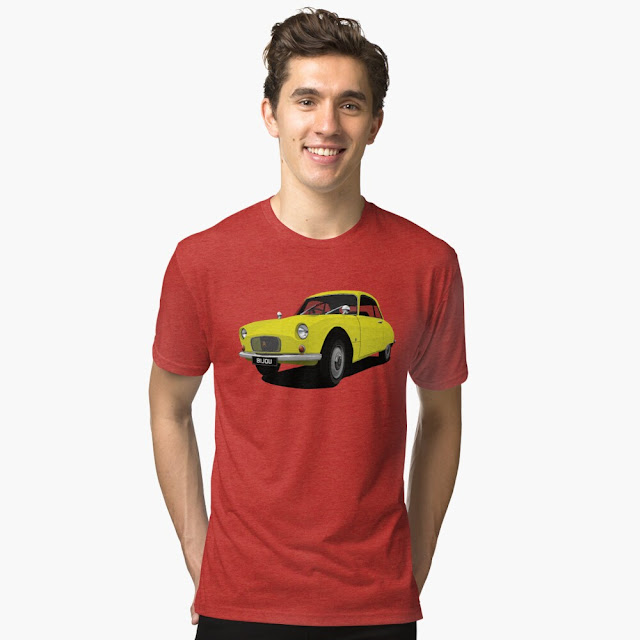 Yellow Citroën Bijou car t-shirt