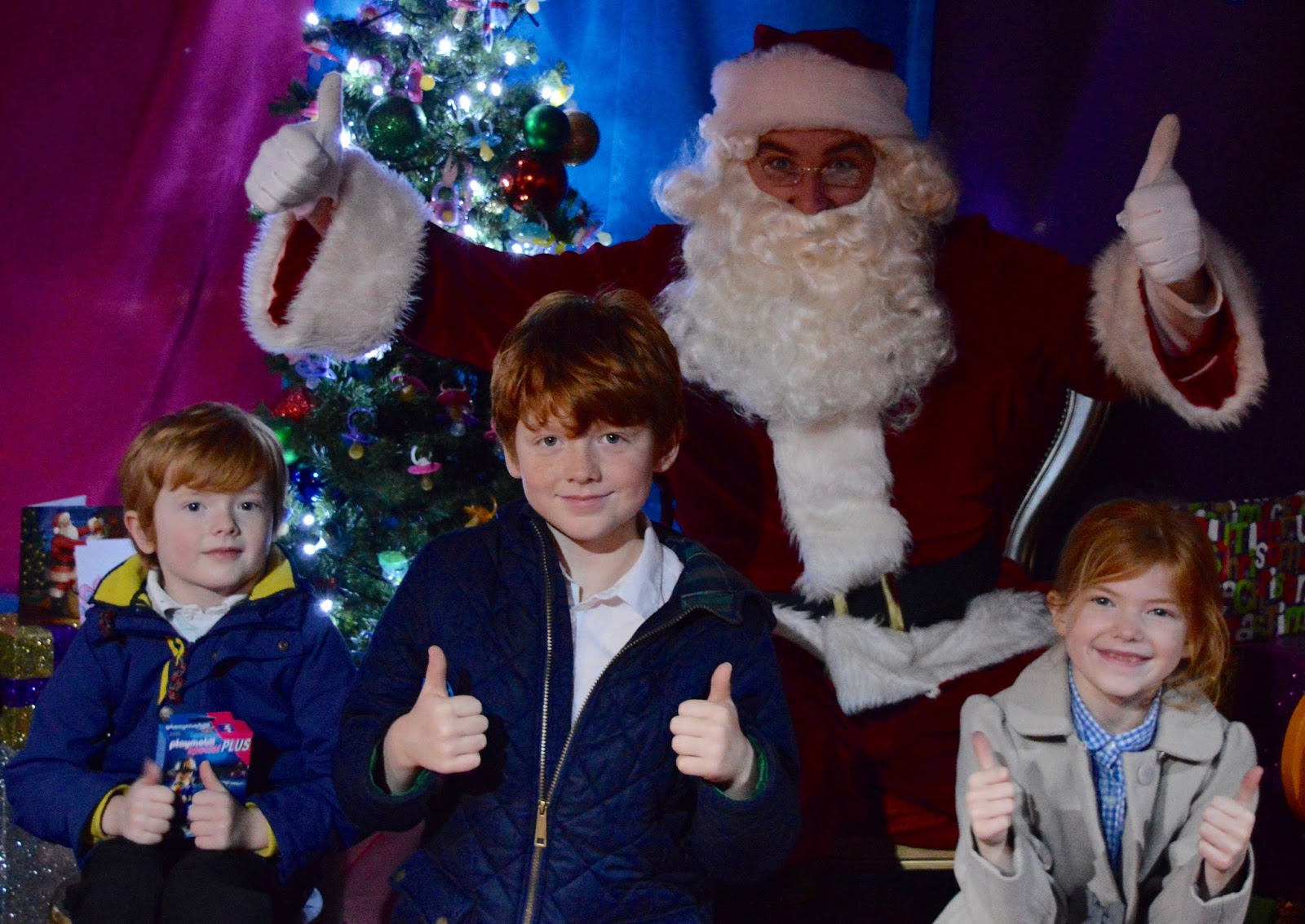 Visiting the FREE Santa's Grotto at intu Metrocentre | All You Need to Know including queue times, when's best to visit, your Playmobil Gift and photographs of Santa Claus - Photo with Santa