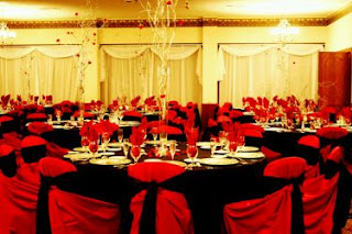 Wedding Decor, Salons Decorated in Red 1