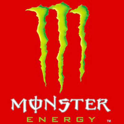 Monster Energy Logo Red Background