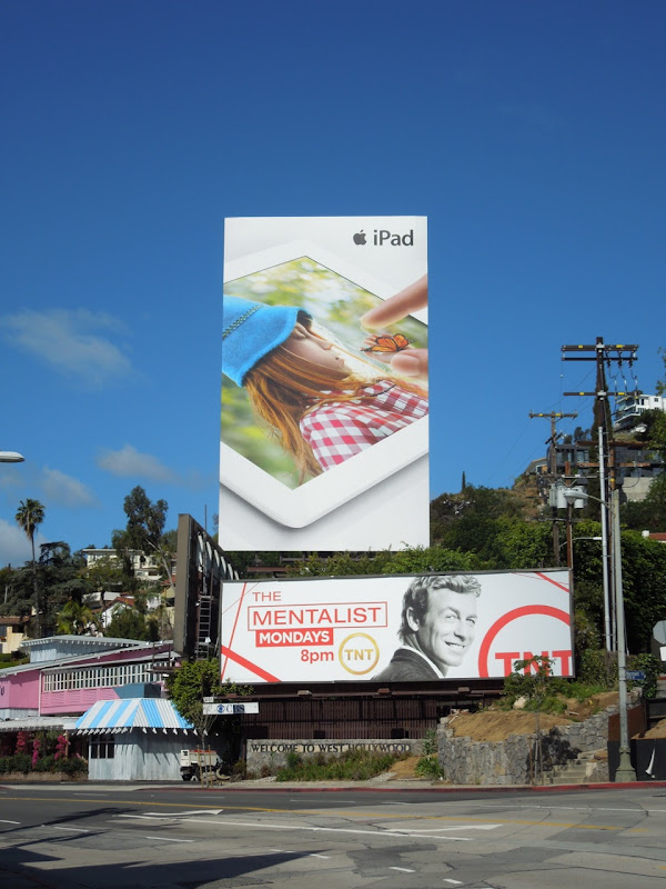 Giant iPad billboard