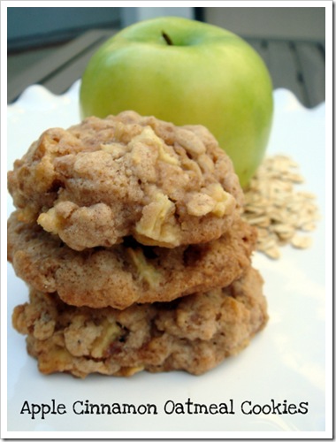 Apple Cinnamon Oatmeal Cookies