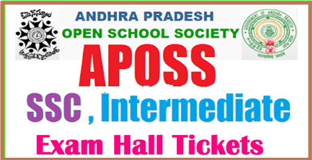 Image result for SSC & Intermediate (APOSS) Public Examinations April, 2017 Hall Tickets