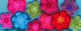 African flower crochet design